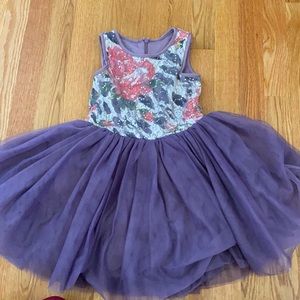 Dress with chiffon bottom